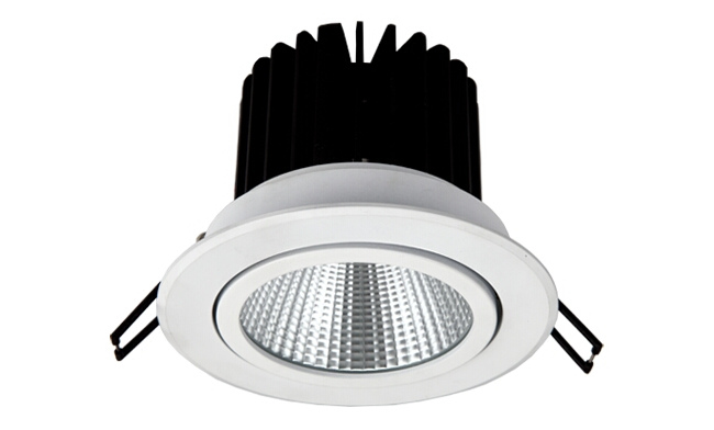 LED 12W COB嵌燈 可調角度 開孔100mm 黃光白光中性光